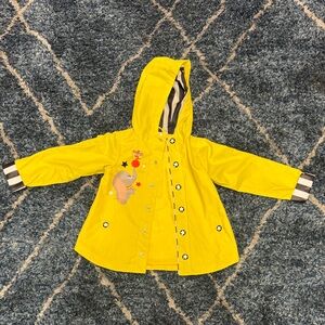 Disney Dumbo Yellow Kids Raincoat with Hood kids size 4T